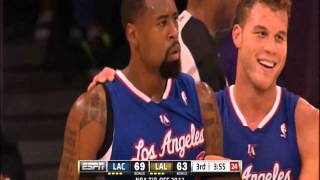 DeAndre Jordan Huge Putback Dunk on Dwight Howard - 111/03/12