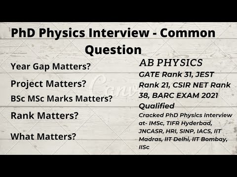 phd physics interview questions