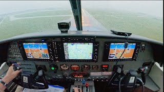 Cessna Caravan Amphibian  FL200  Icing and ILS approach in bad weather!