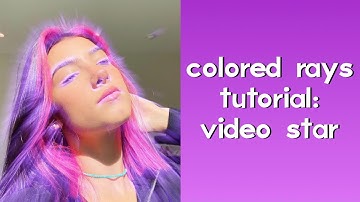 video star tutorial: colored rays ☆