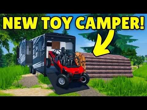 I Took the NEW Camper with My ATV &amp; Went Camping in Roblox Southern Mudding Offroading