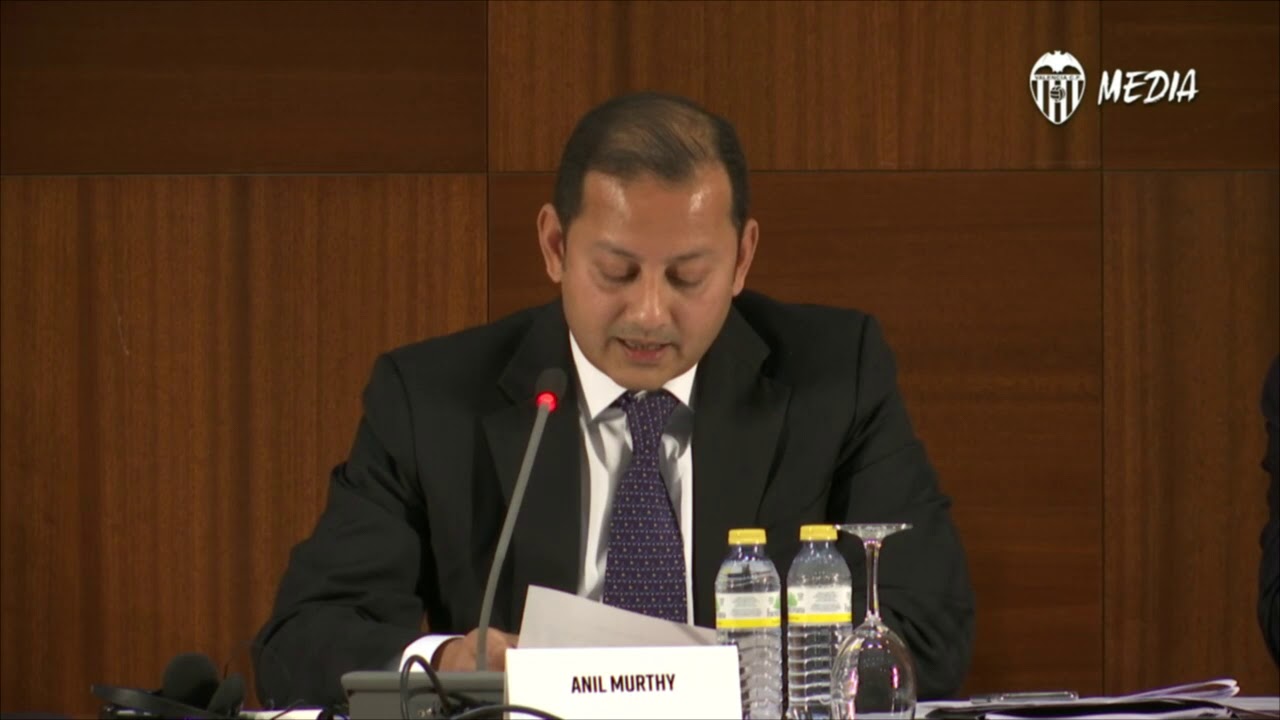 Discurso de Anil Murhty en la Junta General de Accionistas del Valencia CF 2018