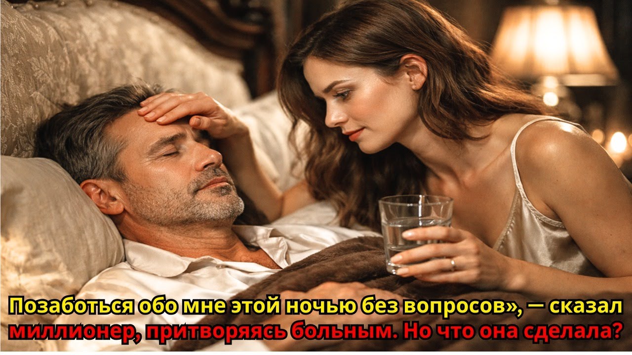 Позаботься обо мне этой ночью без вопросов», — сказал миллионер, притворяясь больным  Но что она сде