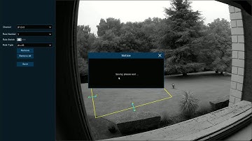 Setting PID (Perimeter Intrusion Detection) and schedule on XVision XN Range of NVR