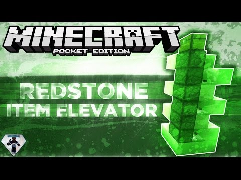 (0.14.0) MCPE Redstone Tutorial | Item Elevator!