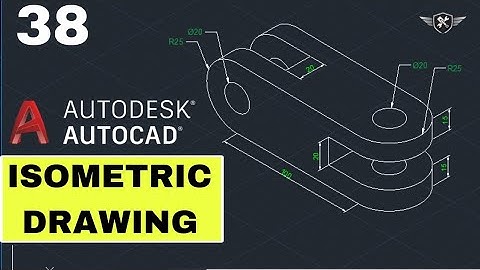 Autocad Isometric Drawing 38 | AutoCAD tutorial for beginners #akd #autocad #design