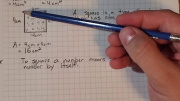 Math 8 - 1.1 Square Numbers and Area Models