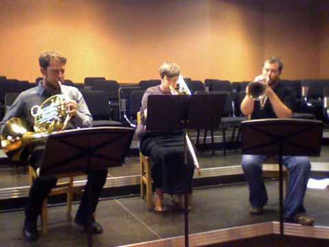 Emerge on Main - Three Body Problem, "Trio for Brass" Mvmt. 4&5 composed by Daniel Schnyder in 1996.