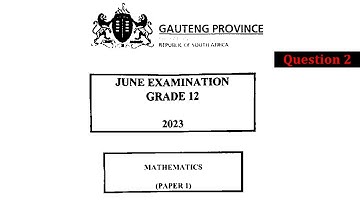 Grade 12 June 2023 Maths Gauteng Provincial Paper 1; Geometric Series,Sum to infinity.