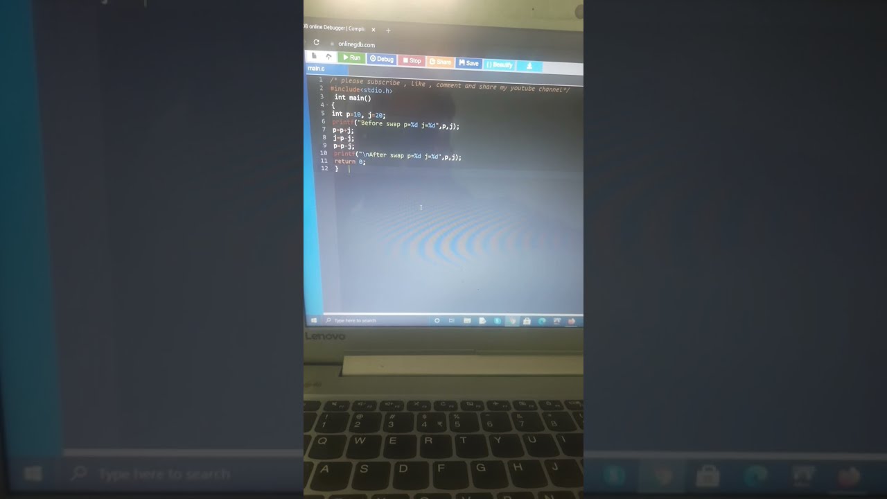 Write The Output Of Following Program C Coding Python Shorts