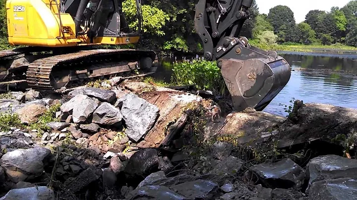 Whittenton Dam removal, Mill River, Taunton, Mass....