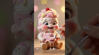 Cute Ice Cream eating ASMR #asmr #asmrsounds #babyeating