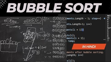 [Chapter #44]  Bubble Sort in DSA | Data Structure and Algorithm in Hindi | C#