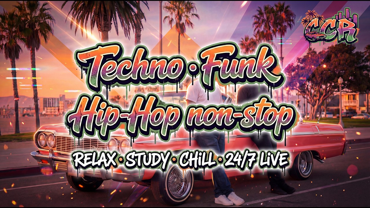 West Coast Summer Vibe 🌴 Techno, Funk & Hip-Hop Non-Stop, Relax & Drive