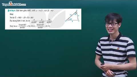 TOÁN 10 SGK MỚI: HỆ THỨC LƯỢNG - GIẢI TAM GIÁC VÀ ỨNG DỤNG THỰC TẾ | LỚP TOÁN THẦY CHÍNH HOÀI ĐỨC HN