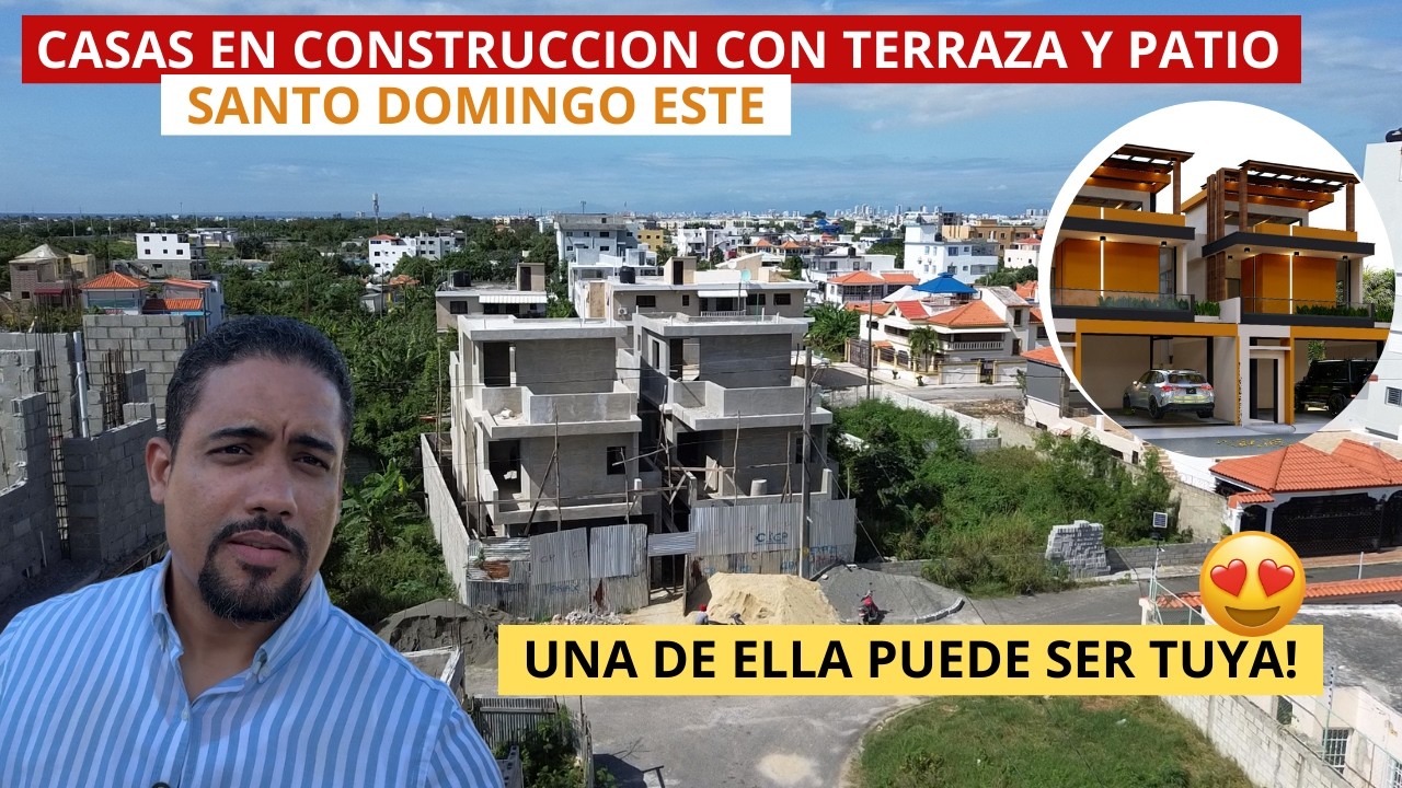 CASAS EN CONSTRUCCION CON TERRAZA Y PATIO EN SANTO DOMINGO ESTE | PRADO ORIENTAL