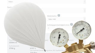Wie viel Helium benötigt mein Wetterballon? - Stratoflights Tutorial