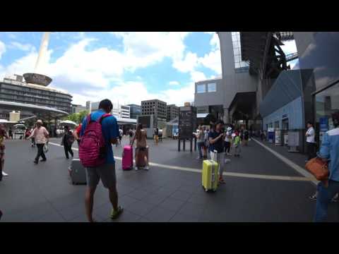 SONY 4K FDR-X3000 + Feiyu-Tech G4GS Kyoto 2016 JR京都駅から市営地下鉄京都駅まで