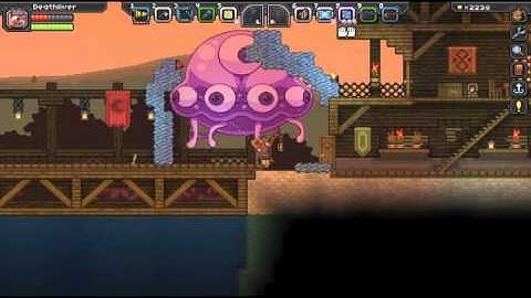 Starbound- Easy way to kill The Jelly King!