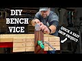 DIY Woodworking Bench Vise - Quick and Easy Shop Project