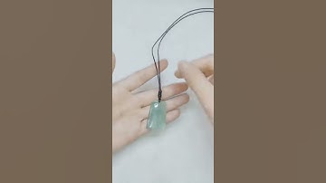 快快快速學會綁吊墜掛件項鍊繩 超級簡單方便 看完就會...... #吊墜綁繩教學 #手工編織 #吉祥玉意翡翠珠寶 #diy配飾編織