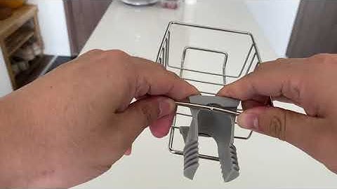 DN01 - Cách lắp đặt giá đựng miếng rửa chén