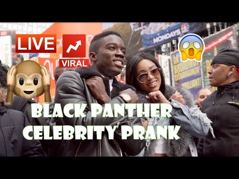 BLACK PANTHER CELEBRITY PRANK