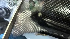 Fabrication d'un garde boue de moto en carbone