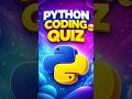 Python Coding Quiz #1 🐍 | Can You Predict the Output? #python #quiz #fypシ゚viral