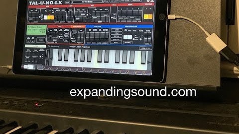 iOS Synth app - TAL-U-NO-LX -  amazing analog synthesizer Juno 60 emulator sounds and modulation