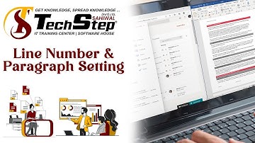 Lecture 30 | Line Number & Paragraph  Setting  | Office Management Tutorial 2024 | TechStep Sahiwal