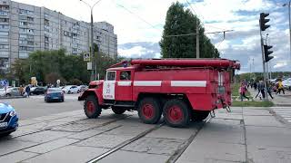 Не пропускают пожарных на вызов. Харьков, 21.09.2019