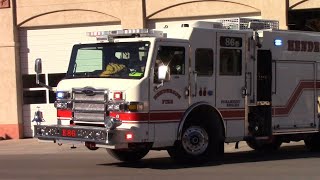 Henderson Fire Engine 86 Responding Code 3! Lots of Q!