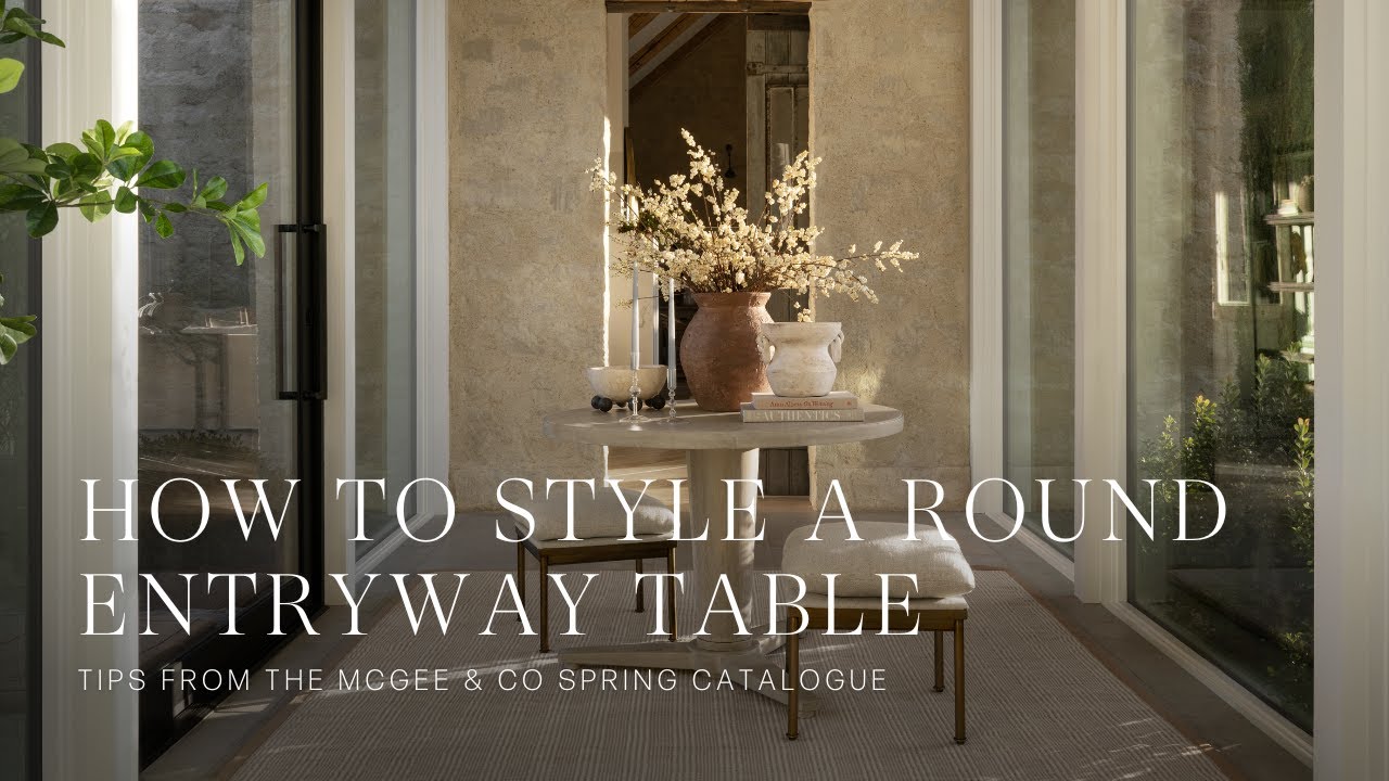 How to Design a Round Entryway Table