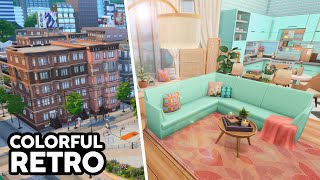 Colorful Retro Apartment The Sims 4 Speed Build Apartment Renovation