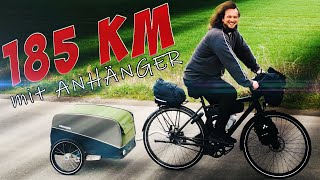 ICH GEBE AUF!!! 185 km mit Croozer FAHRRADANHÄNGER TOUR | Bikepacking Deutsch