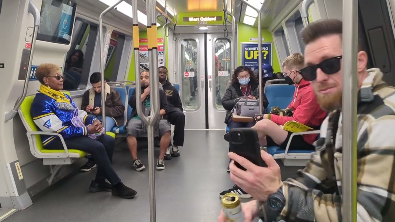 Westbound Green Line (Lake Merritt - West Oakland) ride.