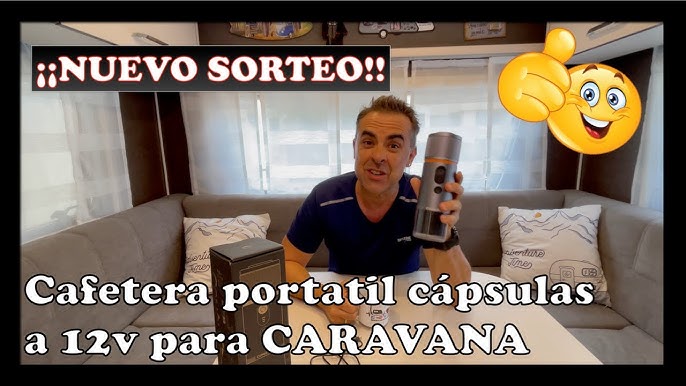 HiBREW-cafetera portátil para coche y hogar, máquina de café expreso de 12V  de CC, compatible con cápsula Nexpresso Dolce, H4A