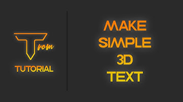 How to Make Simple 3D Text in Cinema 4D