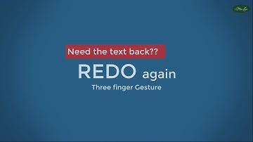 iPadOS gesture - UNDO