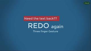 iPadOS gesture - UNDO