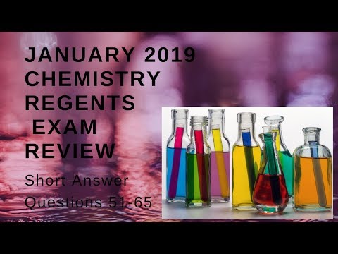 Chemistry Regents Jan 2019 Exam Regents B-2 Answers with Explanations