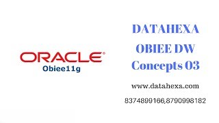 OBIEE DW Concepts03 || rritec trainings