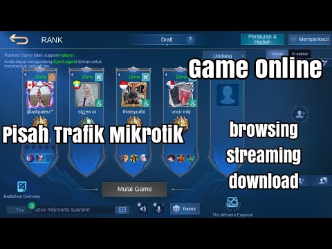 Pisah Trafik Prioritas Game Online Mikrotik - YouTube