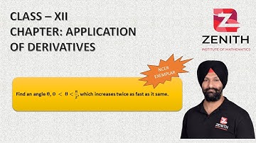 Find an angle θ, θ lies between 0 to π/2, which increases twice as fast as its sine.