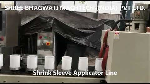 Empty Jar Shrink Sleeve Labeling Applicator with Electric Tunnel, Ghee & Honey Jar Sleeving Machine