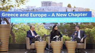 Discussion between Kyriakos Mitsotakis and Friedrich Merz at the Konrad Adenauer Foundation