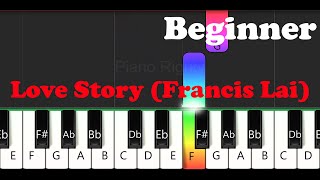 Love Story Francis Lai Easy Piano for Beginners