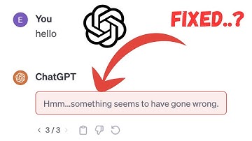 Fix ChatGPT Error: "something seems to have gone wrong" | ChatGPT Not Working Solution