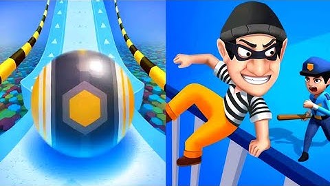 Action Balls: Gyrosphere Race (37-40)  Vs Thief And Run 3D (31-35)